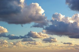 Clouds on sunset