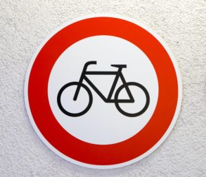 No cycling sign