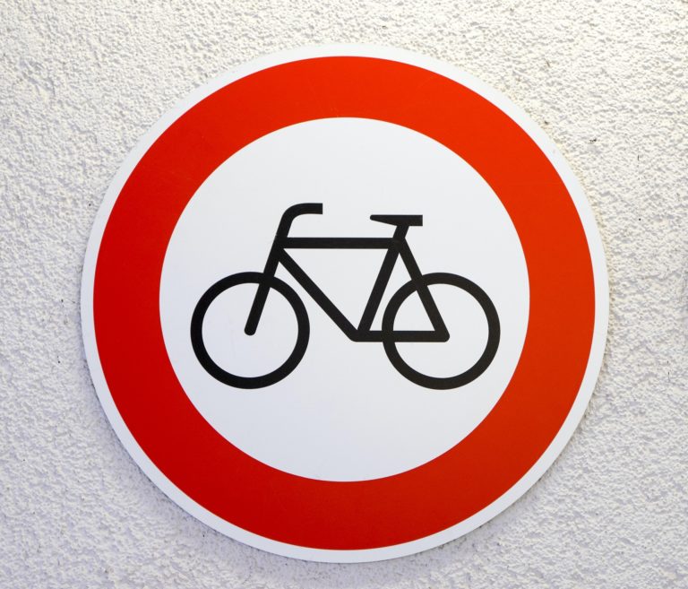 No cycling sign